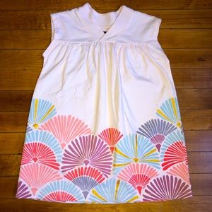 Tea Collection Metallic Graphic Trapeze Dress - 2T